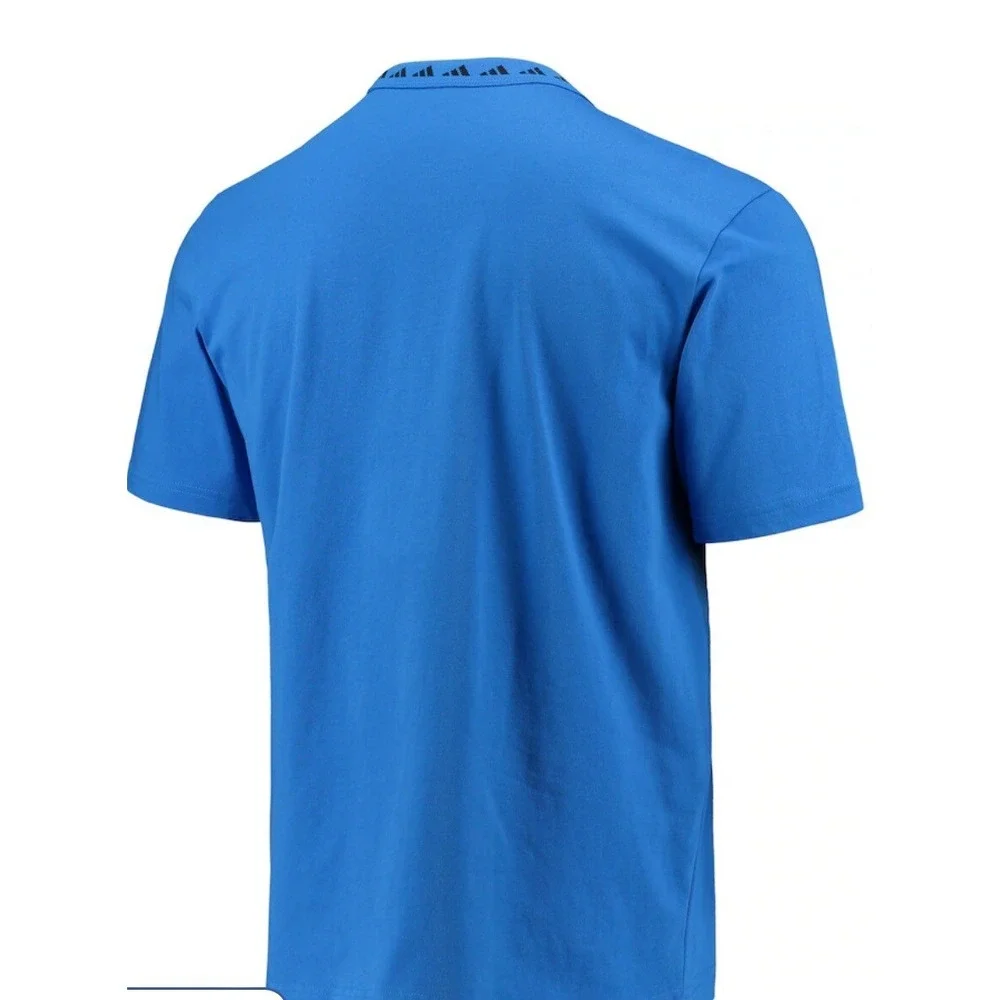 Manchester United x Adidas Shirt AeroReady Blue Short Sleeve Men Small